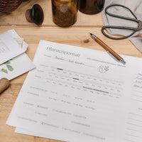 Pflanzenplaner - Pflanzenportrait A4 zum Ausdrucken