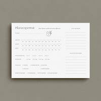 Pflanzenplaner - Pflanzenportrait A4 zum Ausdrucken