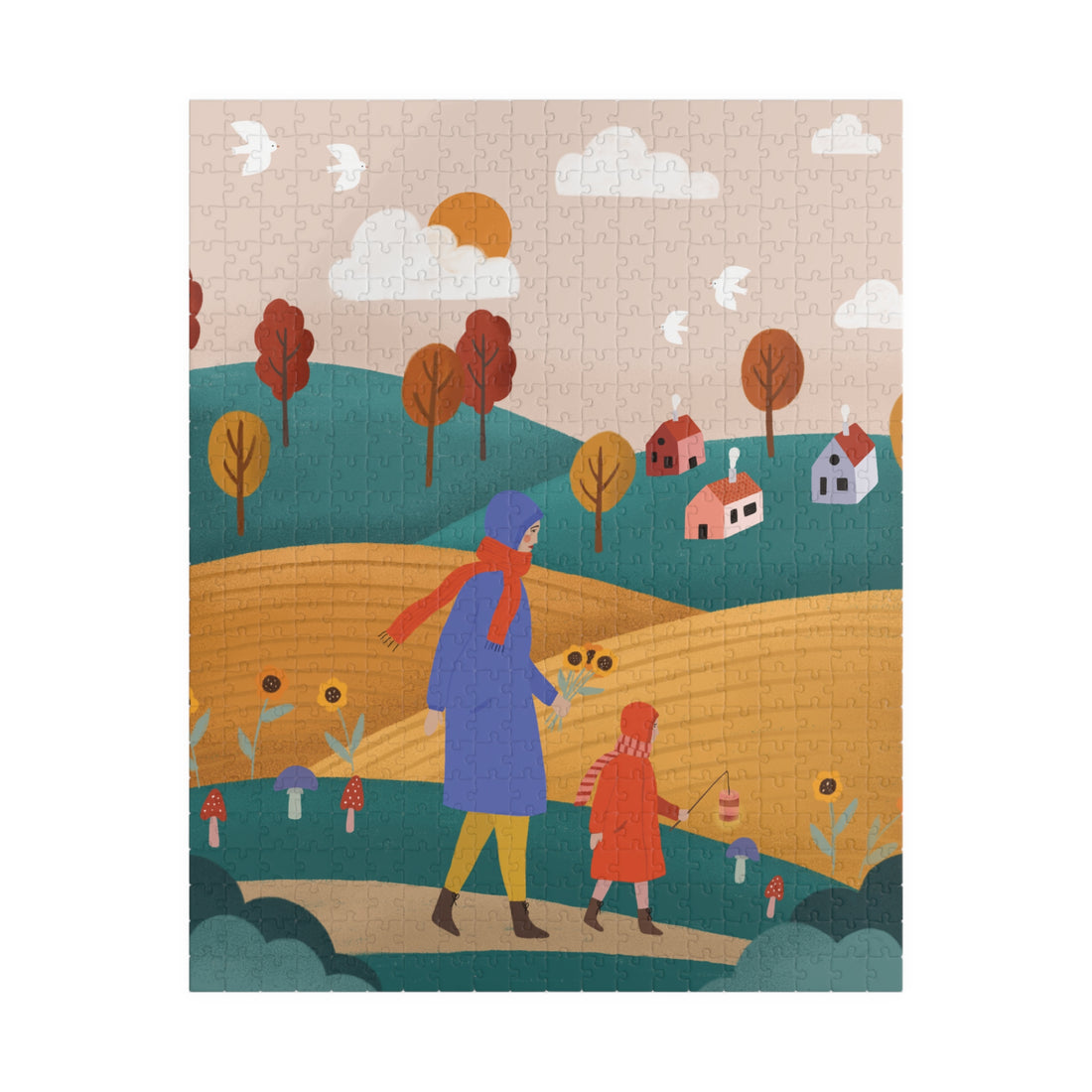 Ein Herbstspaziergang – Puzzle mit 520 Teilen