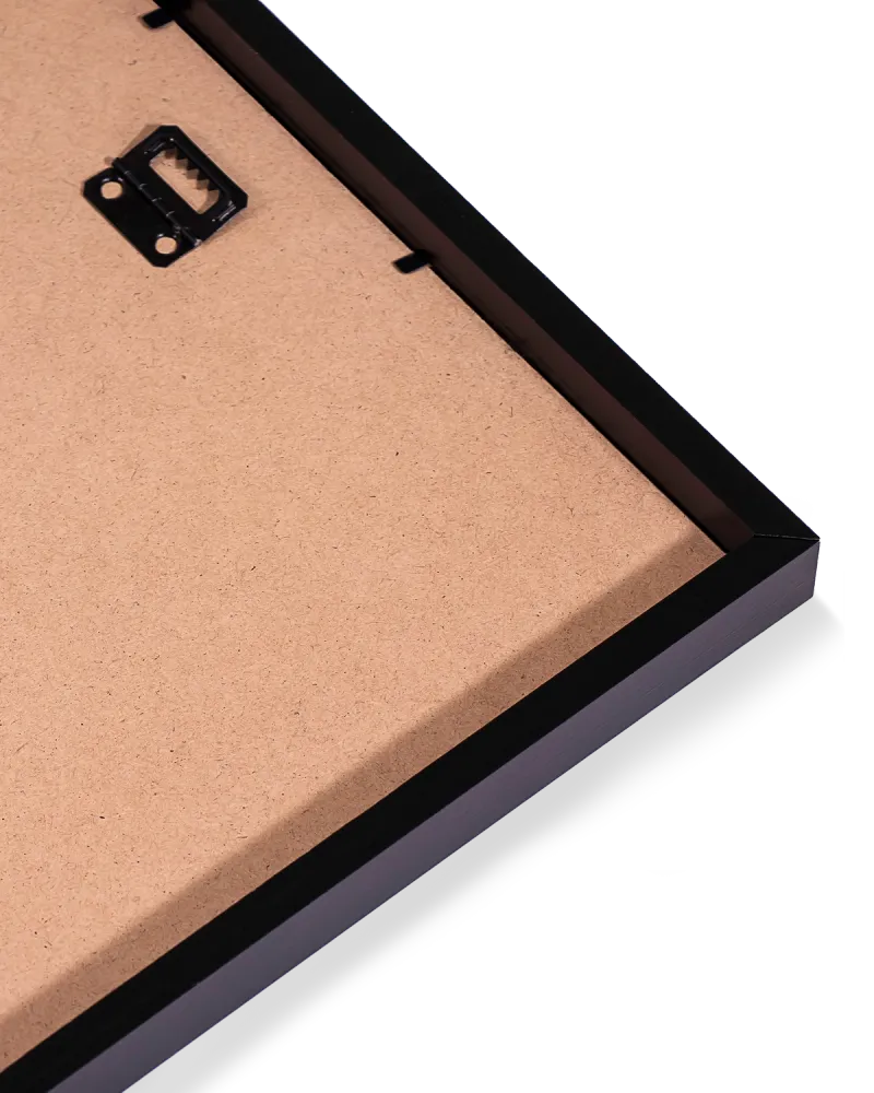 Alvara – Mystisches Line Art Portrait mit Blumen | Kunstdruck im Holzrahmen