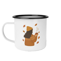 Emaille Becher Hygge Herbstmomente