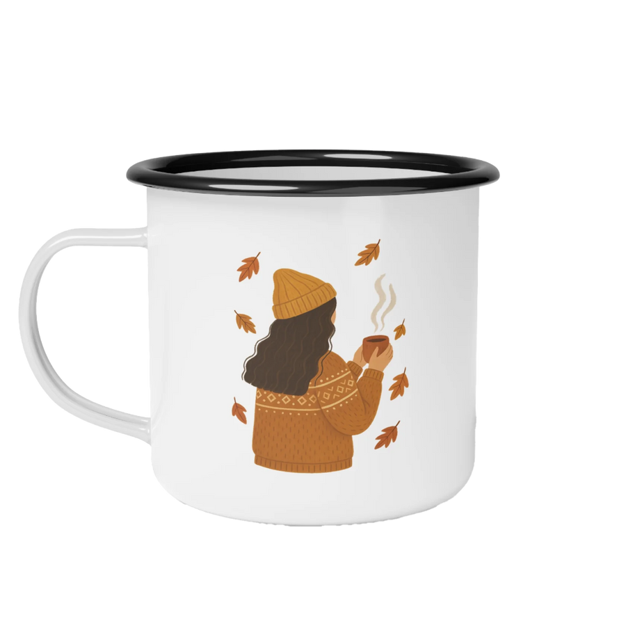 Emaille Becher Hygge Herbstmomente