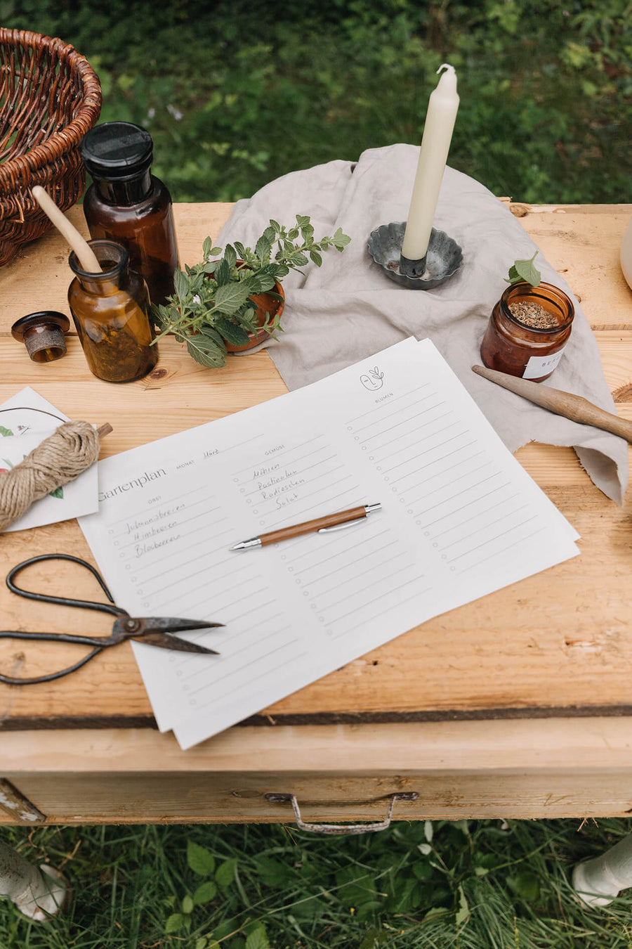 Gartenplaner A4 zum Ausdrucken