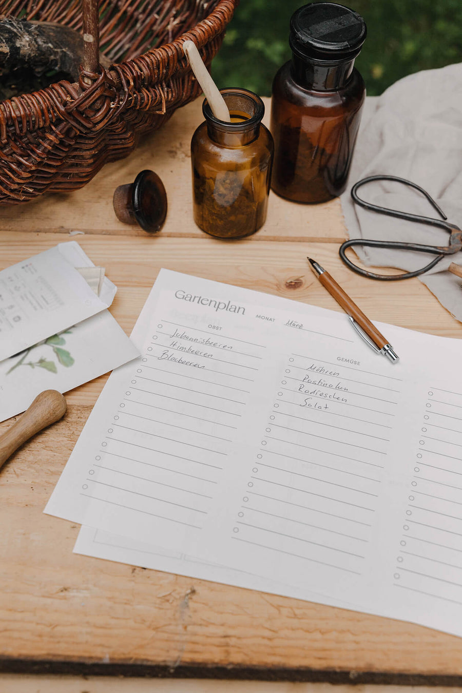 Gartenplaner A4 zum Ausdrucken