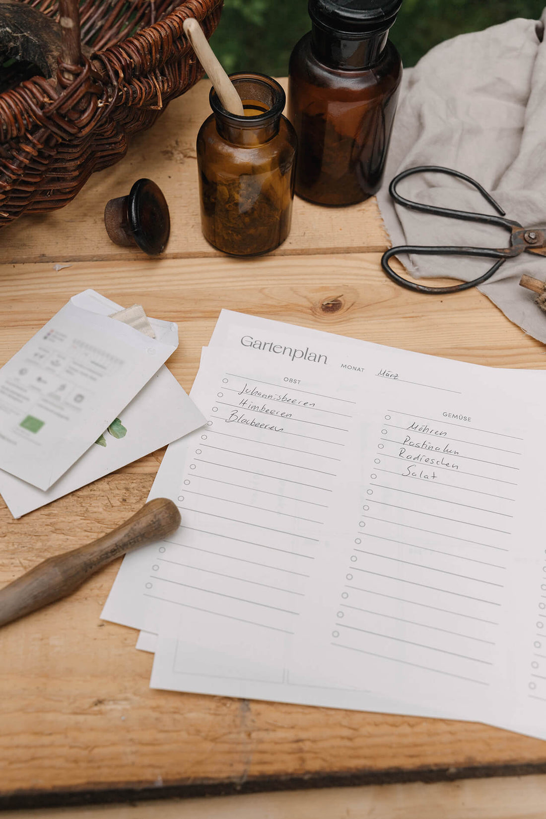 Gartenplaner A4 zum Ausdrucken