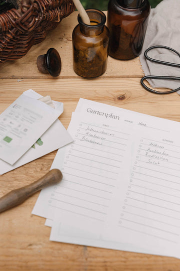 Gartenplaner A4 zum Ausdrucken