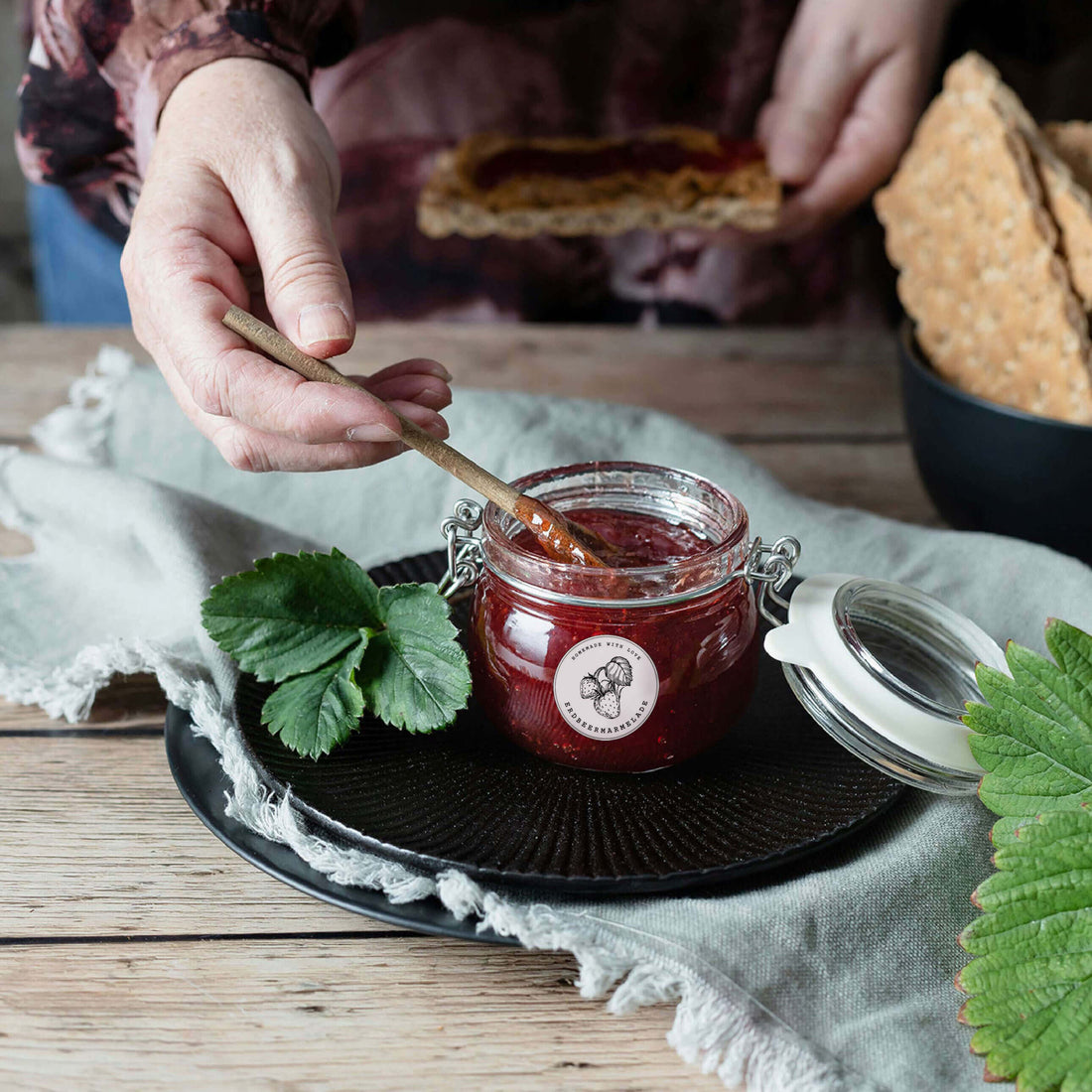 Marmeladen-Etiketten rund zum Ausdrucken – 24 Obstsorten, 5 cm Durchmesser