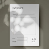 Herbarium - Vorlage DIN A5 zum Ausdrucken