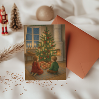 Schwedische Weihnachtsnacht - Hyggelige Weihnachtskarten im 10er-Set