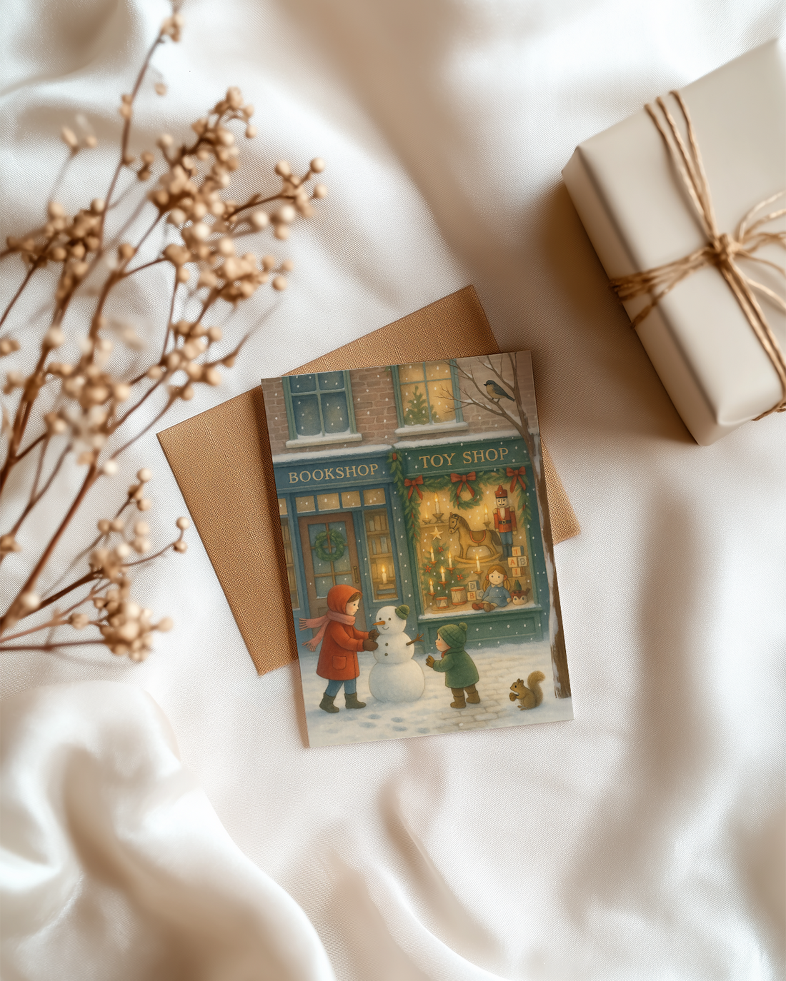 Winterzauber - Festliche Klappkarten im 10er-Pack