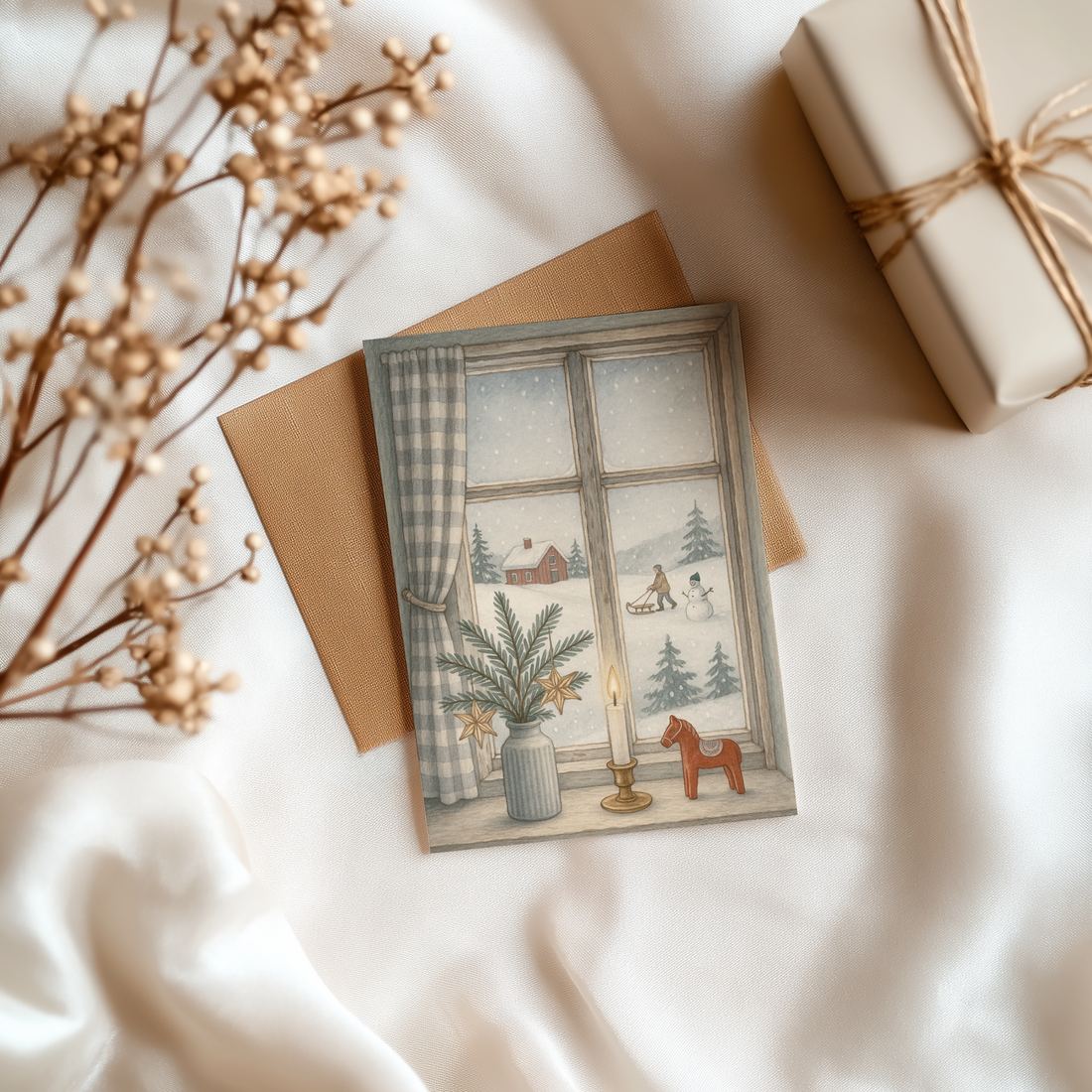 Winterlicht & Stille - Hyggelige Weihnachtskarten im 10er-Set