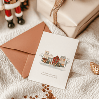 Kleine Stadt im Weihnachtslicht - Klappkarten im 10er-Pack