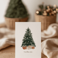 Skandinavischer Weihnachtsbaum – Weihnachtskarte im 10er-Pack